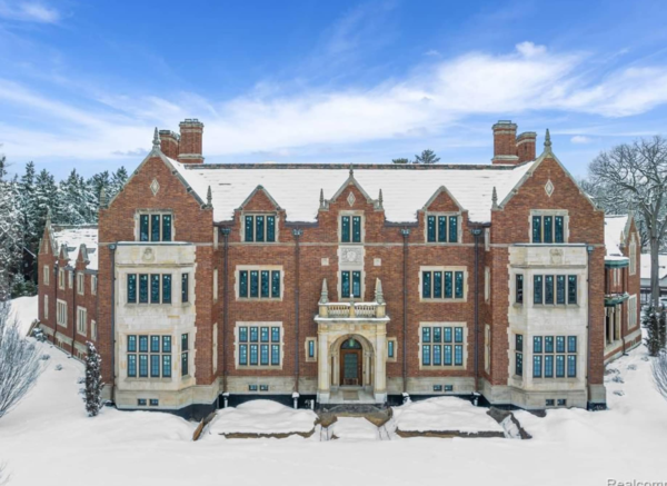 Historic 32,000 Square Foot Brick Mansion In Detroit, Michigan