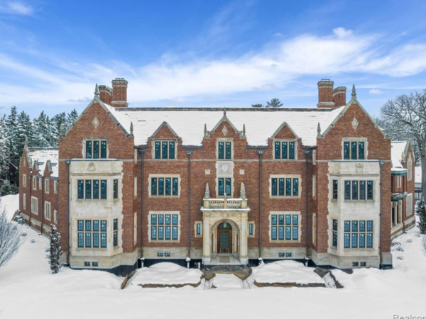 Historic 32,000 Square Foot Brick Mansion In Detroit, Michigan