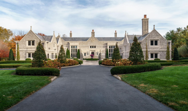 Grand Limestone Home on 10 Acres in Lexington, Kentucky