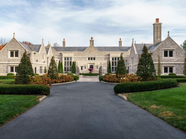 Grand Limestone Home on 10 Acres in Lexington, Kentucky