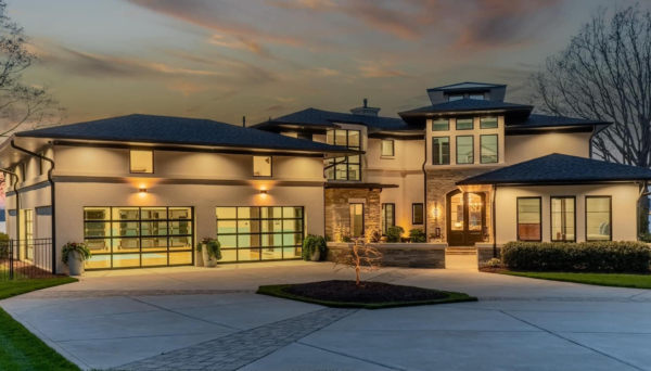 Lakefront North Carolina Home With An Indoor Basketball Court