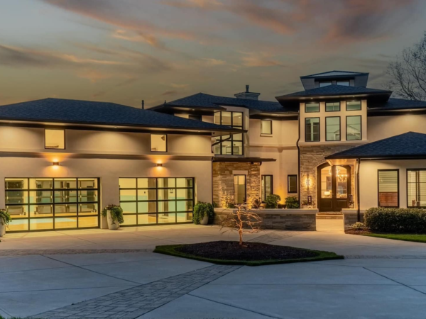 Lakefront North Carolina Home With An Indoor Basketball Court