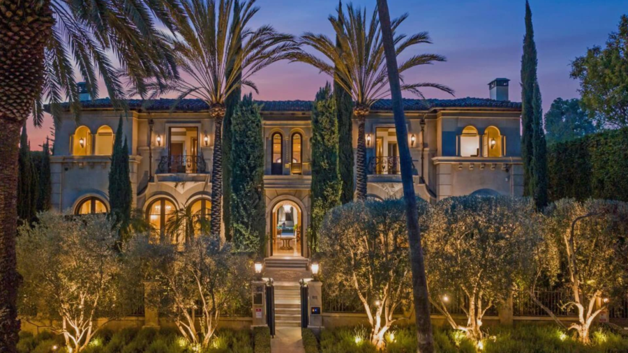 Lavish Mediterranean Style Home In Beverly Hills, California