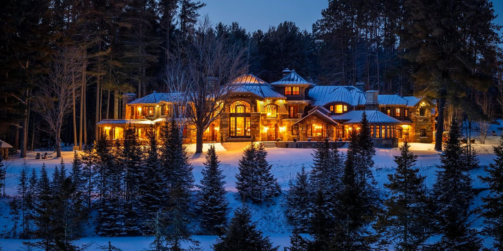 Gorgeous Stone Home on 70 Acres in Lake Placid, New York