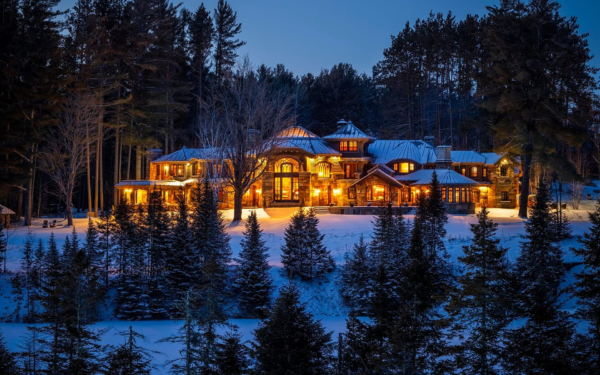 Gorgeous Stone Home on 70 Acres in Lake Placid, New York