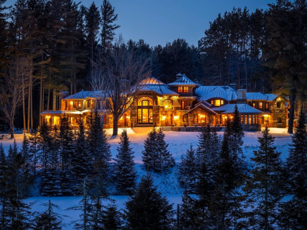 Gorgeous Stone Home on 70 Acres in Lake Placid, New York