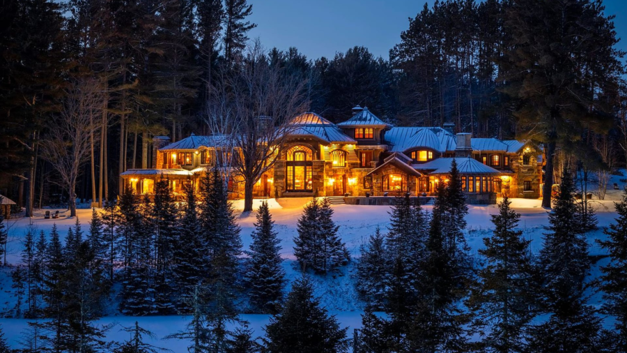 Gorgeous Stone Home on 70 Acres in Lake Placid, New York