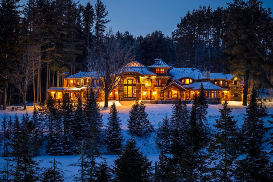 Gorgeous Stone Home on 70 Acres in Lake Placid, New York