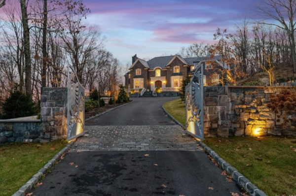 Gated Stone Home On 4+ Acres In Armonk, New York