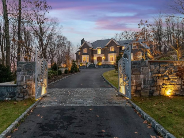Gated Stone Home On 4+ Acres In Armonk, New York
