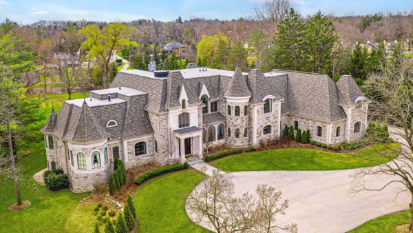 15,000 Square Foot Stone Home In Bloomfield Hills, Michigan