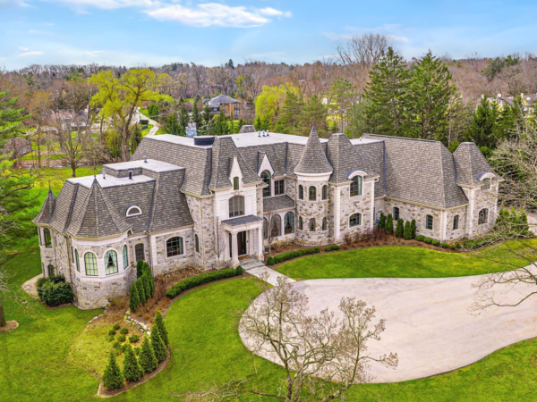 15,000 Square Foot Stone Home In Bloomfield Hills, Michigan