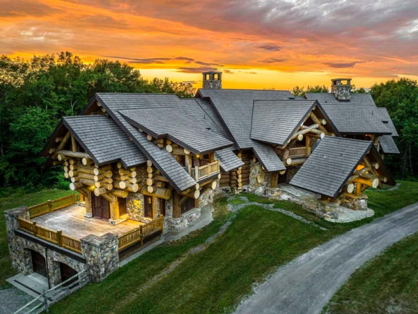 Log & Stone Home On 75 Acres In The Hudson Valley