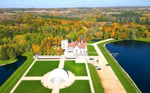 English Manor Stone Home For Sale In Harvard, Illinois