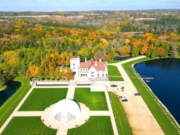 English Manor Stone Home For Sale In Harvard, Illinois