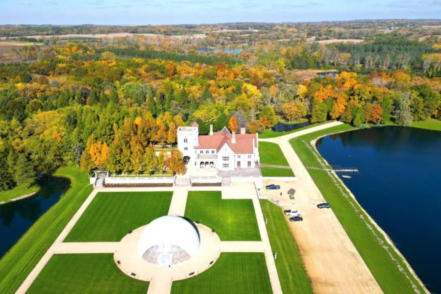 English Manor Stone Home For Sale In Harvard, Illinois