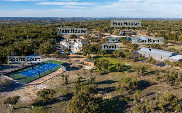 25 Acre Estate With Car Barn And Party Barn Lists In Texas