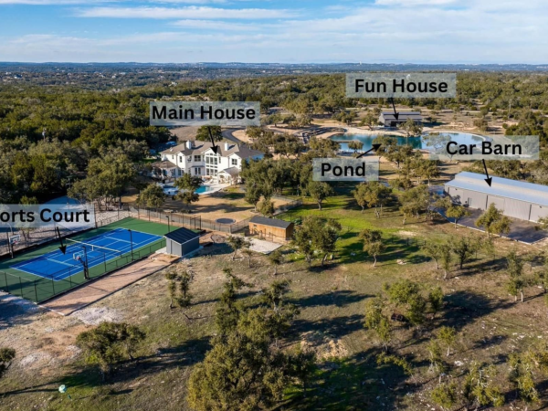 25 Acre Estate With Car Barn And Party Barn Lists In Texas