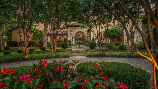This Texas Property Features A 2-Story Library And Guest Casita