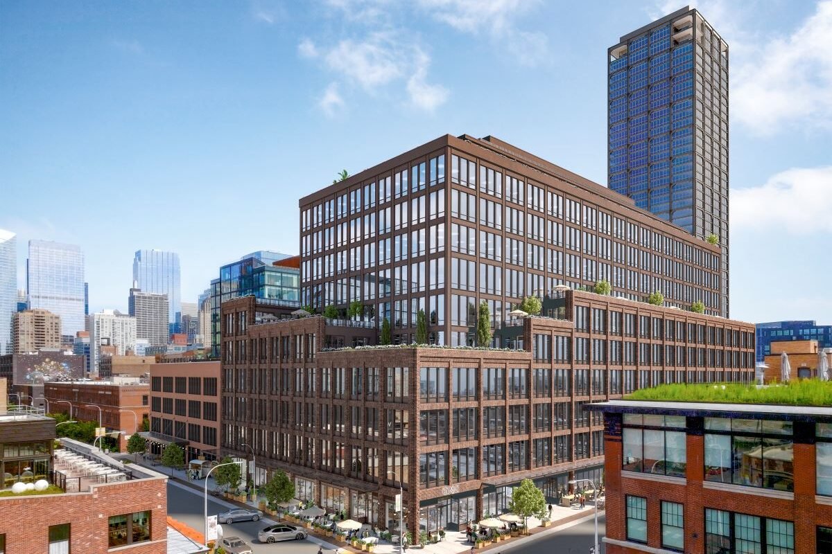 Fulton Street Tops Out 0M Chicago Office Project
