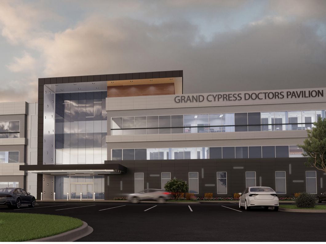 Rendering of Grand Cypress Doctors Pavilion I's exterior