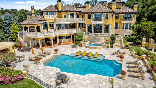 Mediterranean Style Riverfront Home In New Jersey (PHOTOS)
