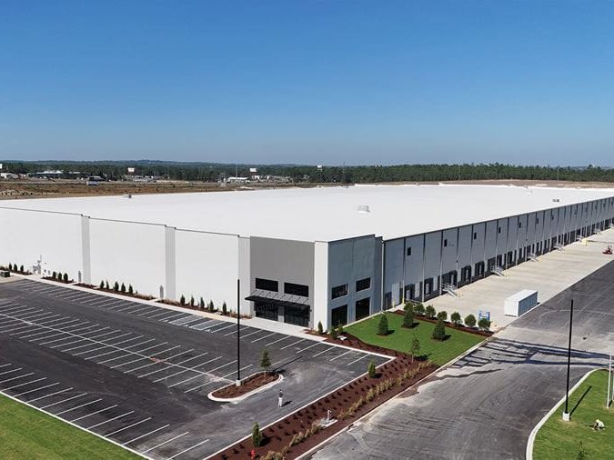 Exterior shot of Red Rock Development's second industrial facility to debut inside the Sandy Run Industrial Park in Gaston, S.C.