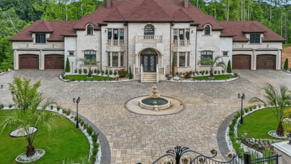 Brick & Stone Home On 11 Acres In Georgia (PHOTOS)