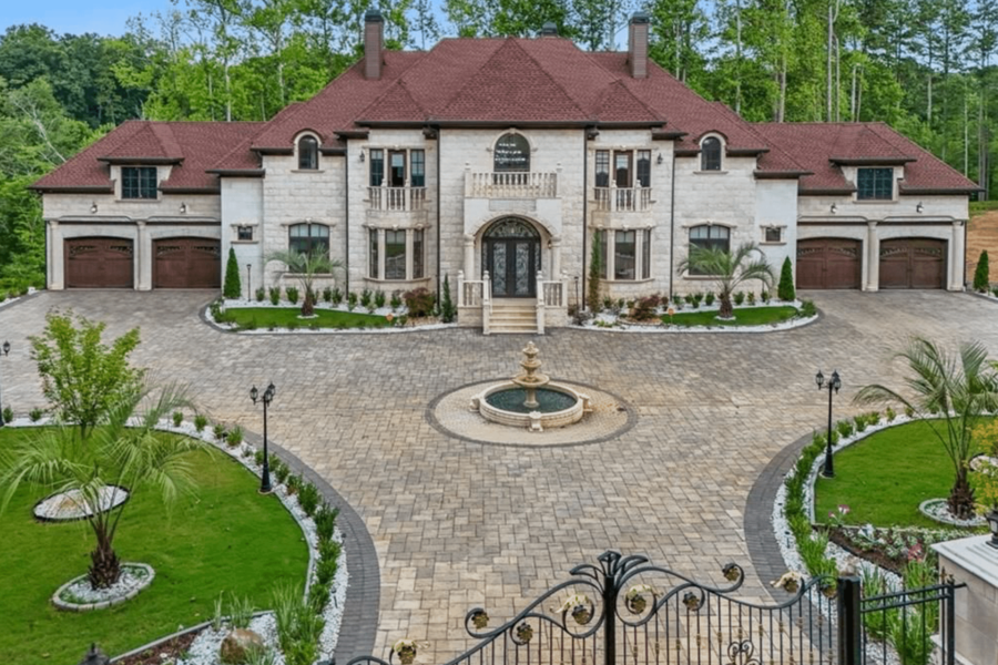Brick & Stone Home On 11 Acres In Georgia (PHOTOS)