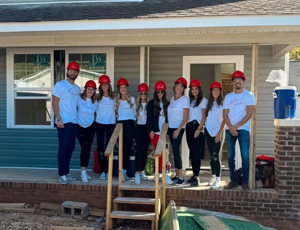 The Agency Charlotte Hosts First Giveback Homes Build Day