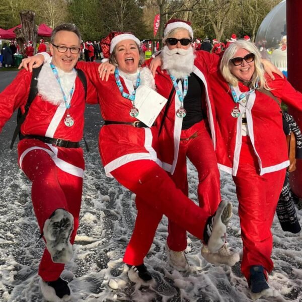 Agents cutting a dash in their Santa suits