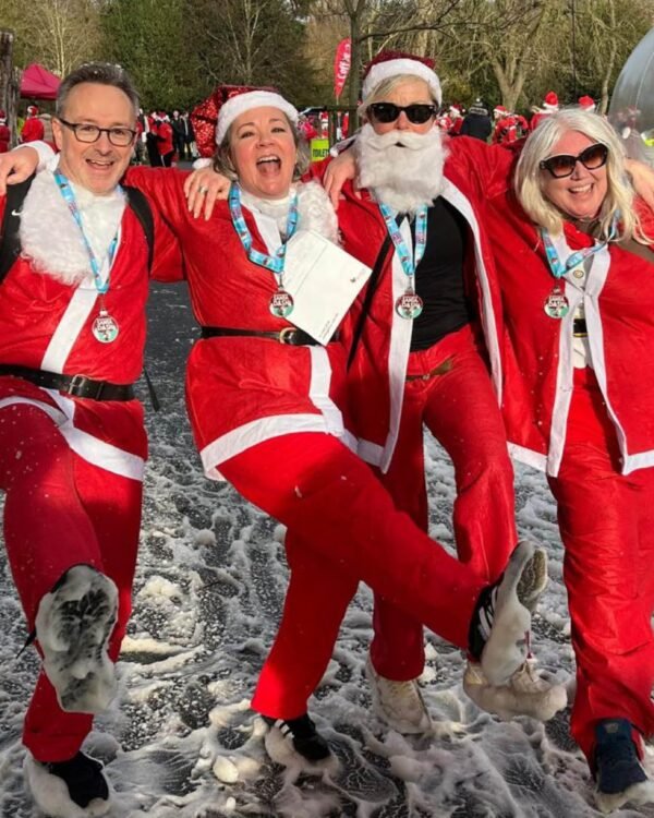 Agents cutting a dash in their Santa suits