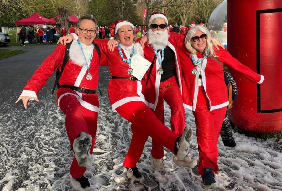 Agents cutting a dash in their Santa suits