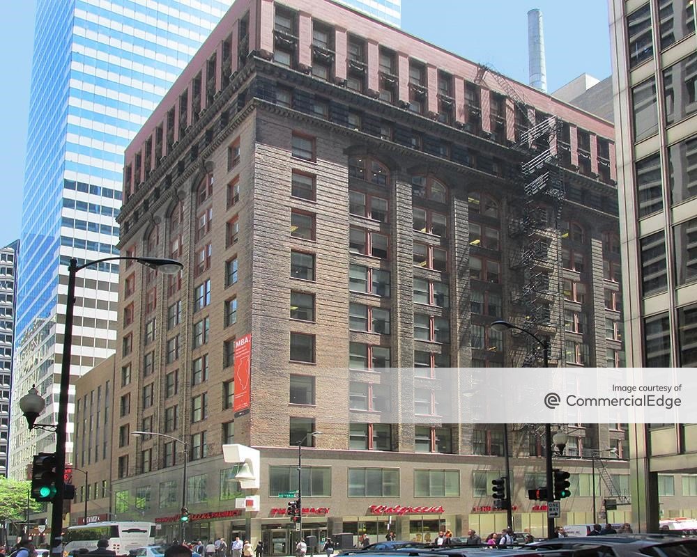 Exterior shot of office building at 79 W. Monroe St. in Chicago's CBD.