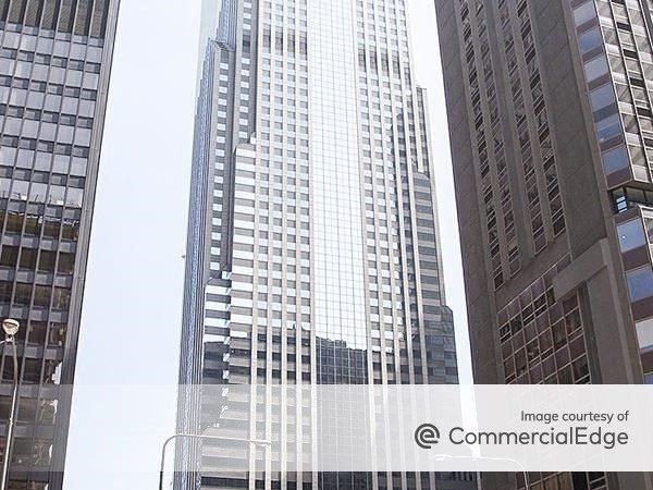Exterior shot of Two Pru, a high-rise office building in Chicago