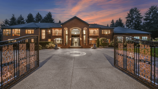 Gated Brick Home In Bellevue, Washington (PHOTOS)