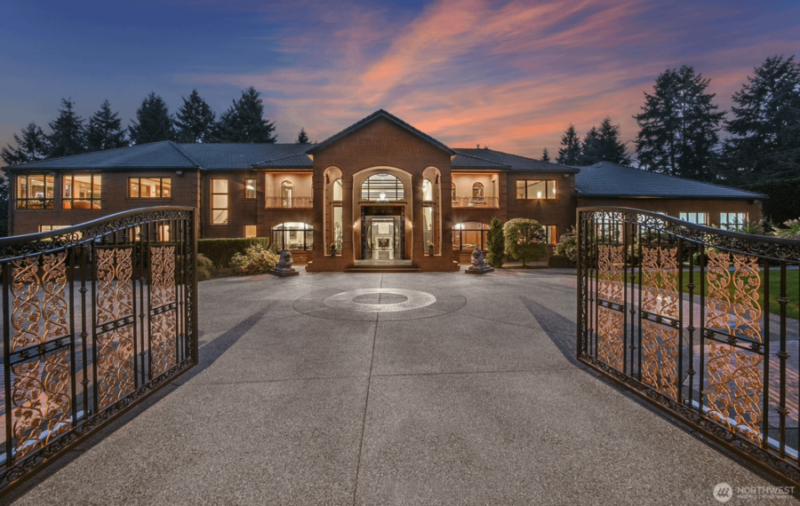 Gated Brick Home In Bellevue, Washington (PHOTOS)