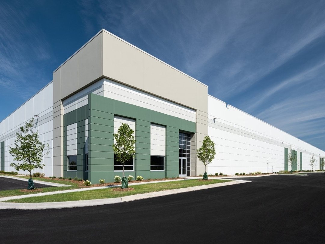 Exterior shot of the industrial property at 2431 N. Delany Road in Waukegan, Ill.