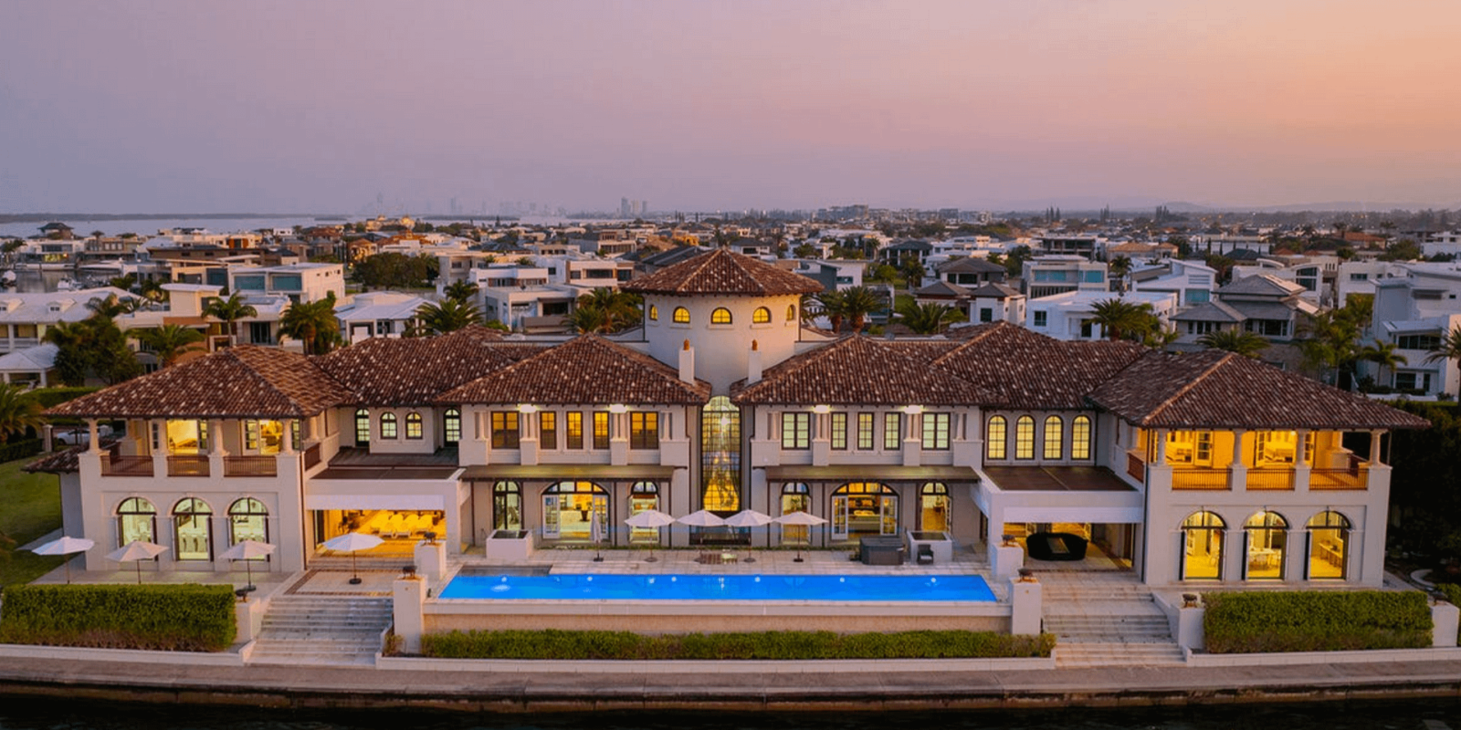 Grand Waterfront Home In Queensland, Australia (FLOOR PLANS)