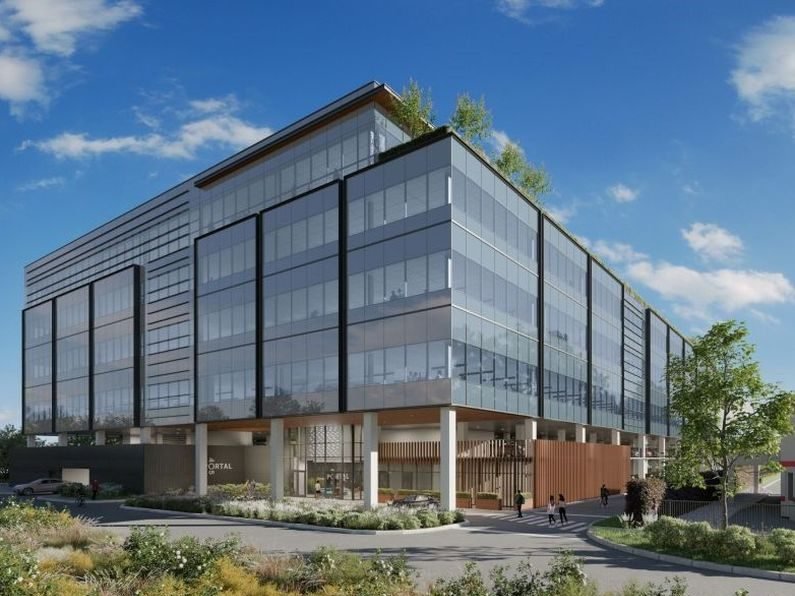 Rendering of Portal 405, a six-story life science in building in San Carlos, Calif.