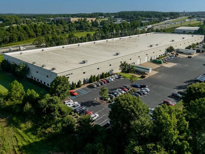 Aerial shot of Atlanta Property Group's newly acquired industrial asset at 6 Shelter Dr. in Greer, S.C.