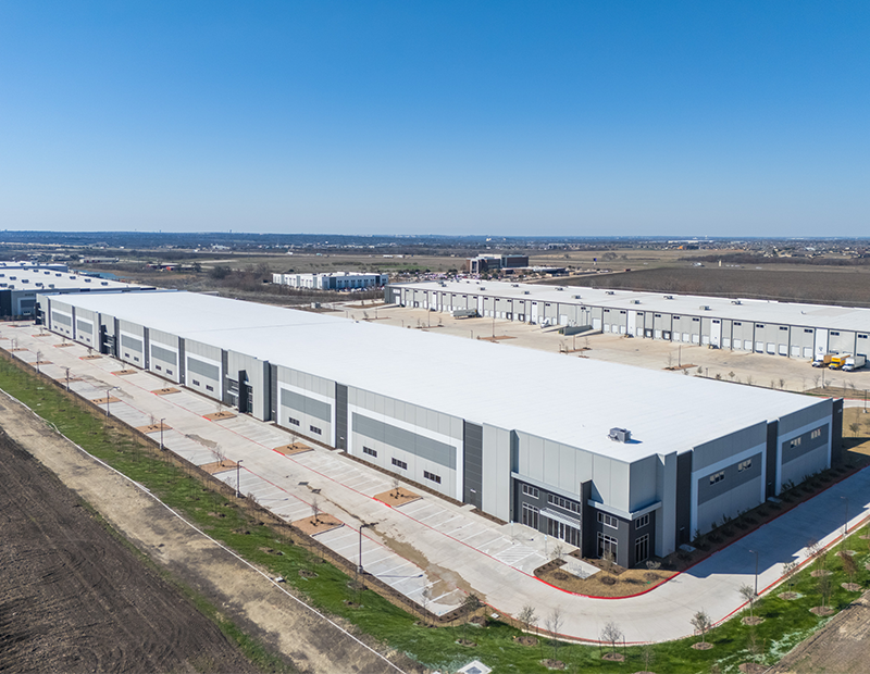 Exterior of Industrial Business Park 8, warehouse in Hutto Texas.