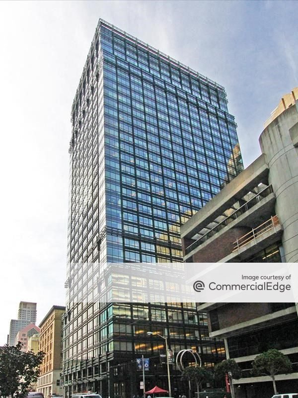 Exterior shot of 560 Mission St., an office high-rise in downtown San Francisco.