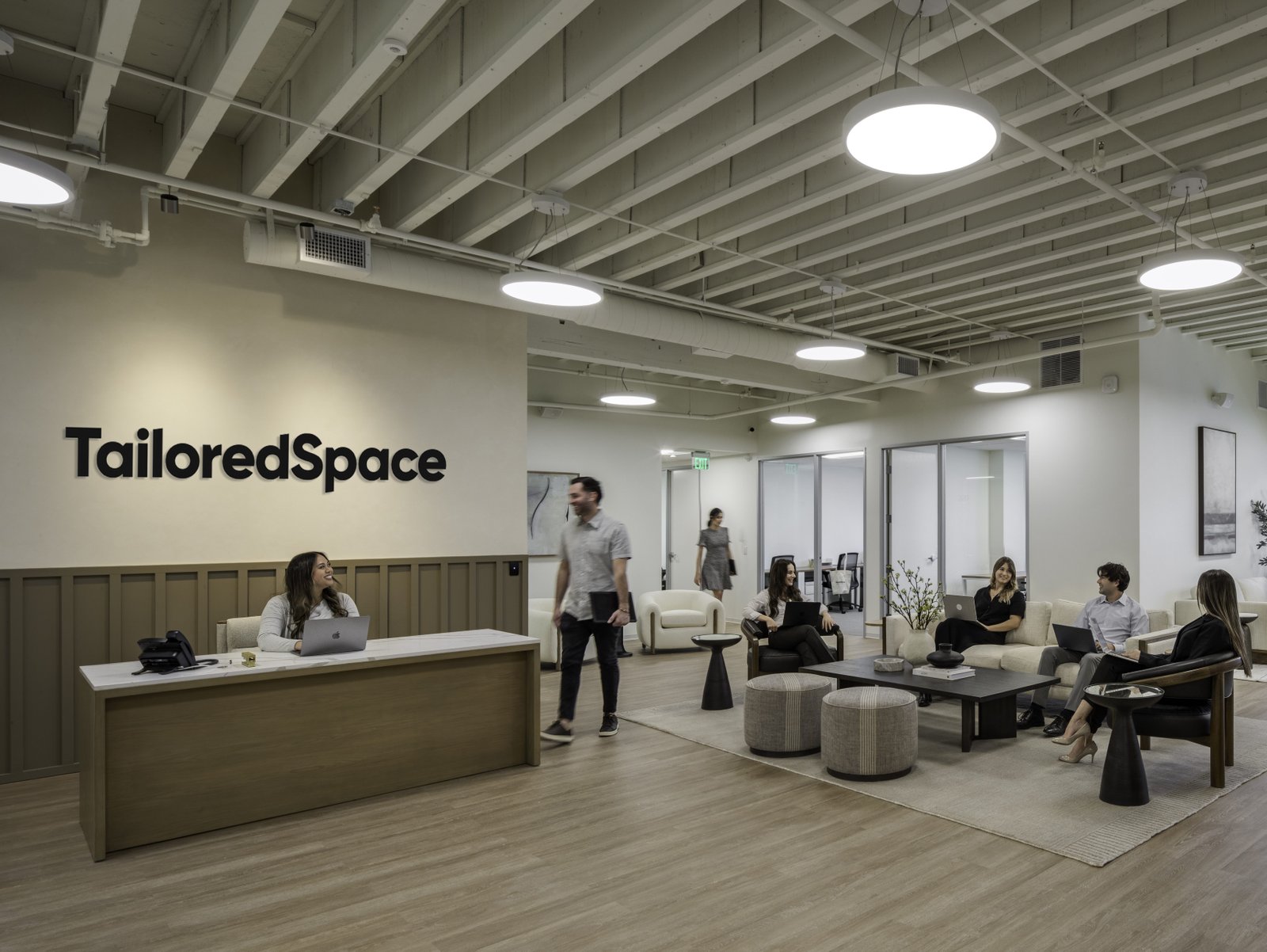 Interior shot of the TailoredSpace Kearny Mesa, a newly opened, 12,000-square-foot flexible office space at 9619 Chesapeake Drive in San Diego.