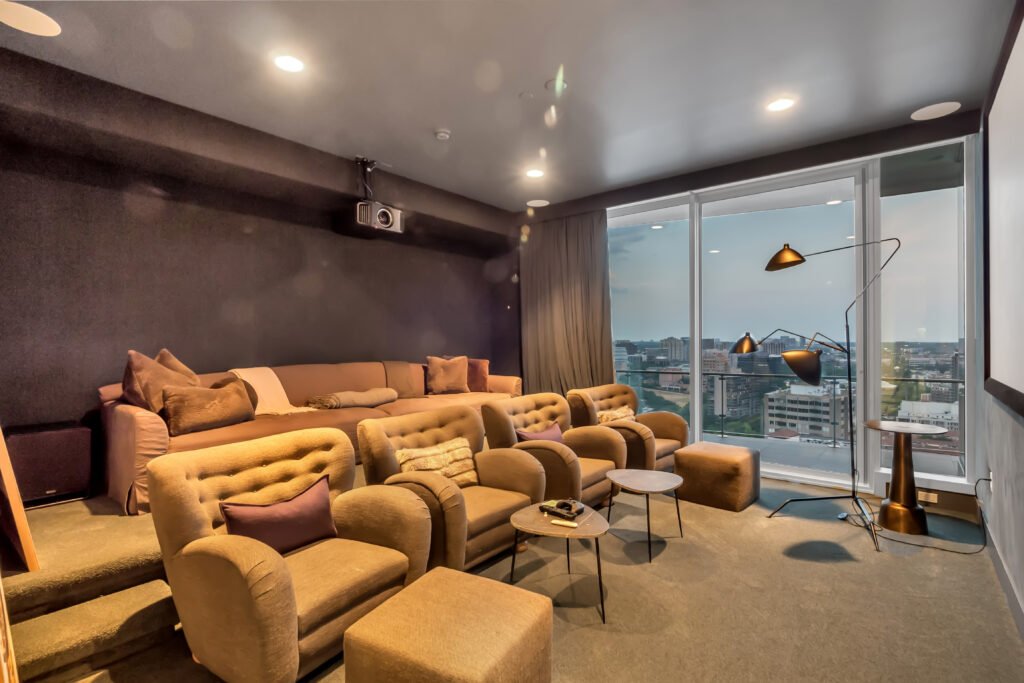 Dallas Luxury Living Private movie theater