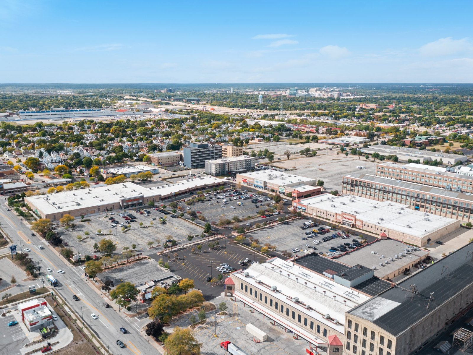 aerial image of West Allis Towne Centre