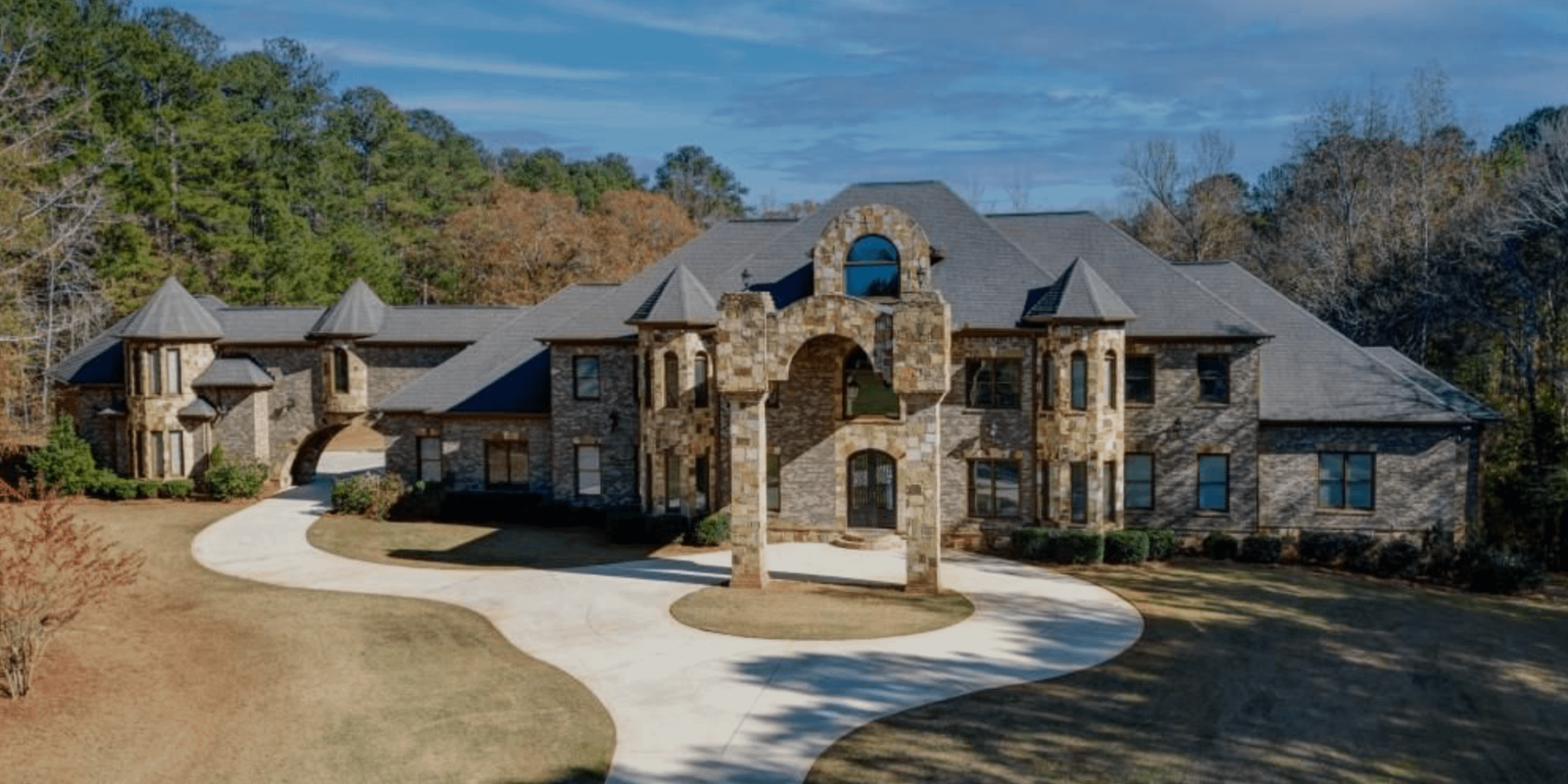 Stone Home On 12 Acres In McDonough, Georgia (PHOTOS)