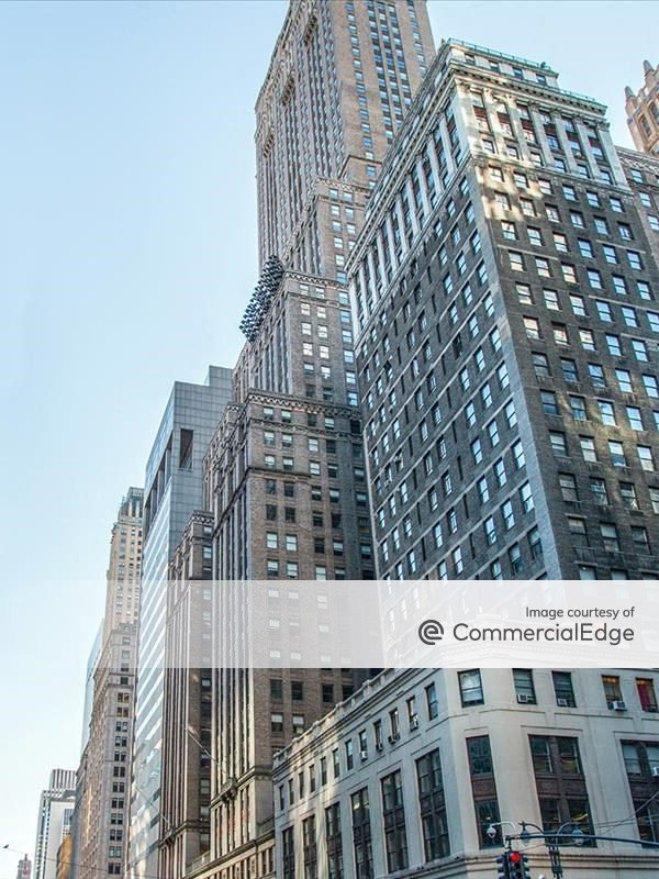 Exterior shot of One Grand Central Place, a 1.3 million-square-foot office tower in Manhattan.