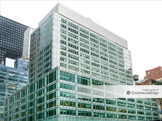 Exterior shot of The Hippodrome, an office building in Midtown Manhattan.