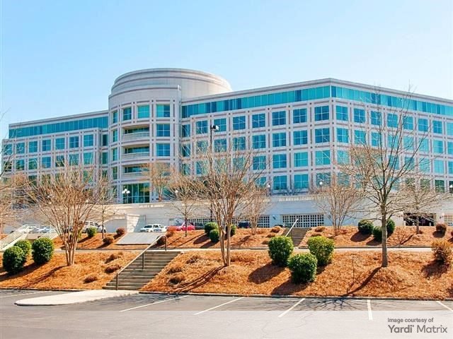 Exterior shot of Weston I, a 212,000-square-foot office building in Cary, N.C.